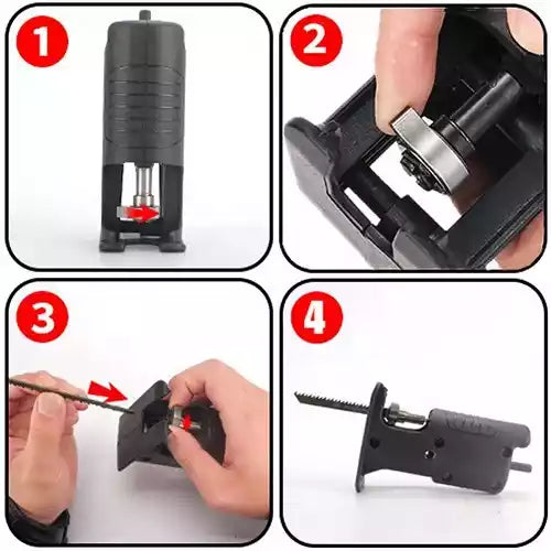 Adaptador Sierra Para Taladro + 3 CUCHILLAS - 50% DESCUENTO