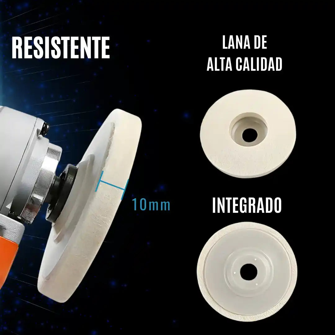 Pack de 3 Discos Pulidores: Brillo Profesional en Segundos, Sin Esfuerzo