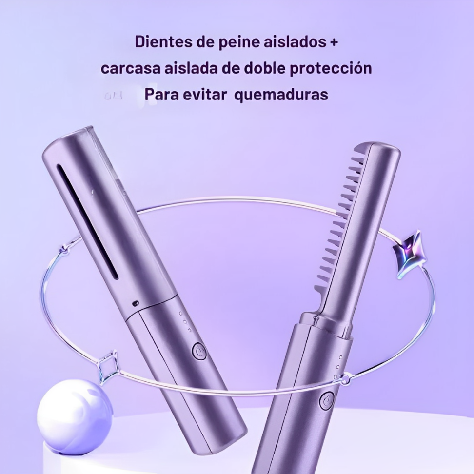 Cepillo alisador portátil (RECARGABLE) - 50% DESCUENTO