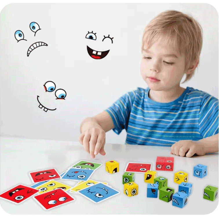 Cubeez - Juego Didáctico Arma Caras - 50% DESCUENTO