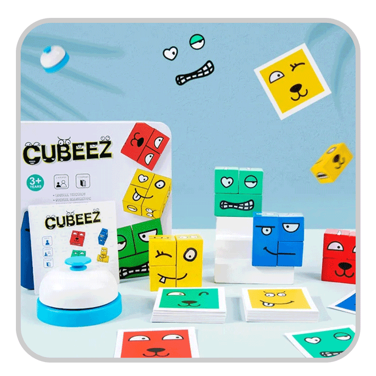 Cubeez - Juego Didáctico Arma Caras - 50% DESCUENTO