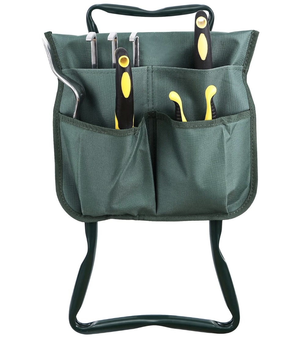 ASIENTO PLEGABLE DE JARDIN - PARA ARRODILLARSE Y SENTARSE DE ALTA RESISTENCIA - 50% DESCUENTO