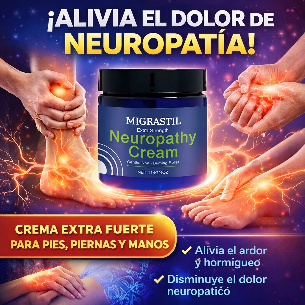 Crema de neuropatía extra fuerte para pies, piernas y manos