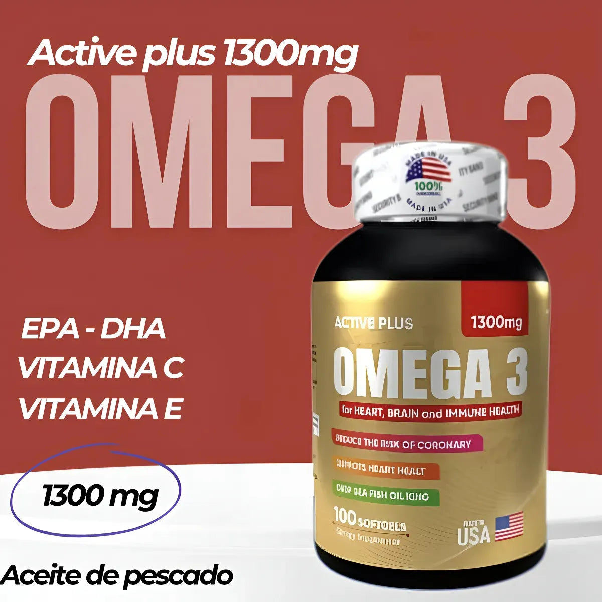 OMEGA-3 1300MG - ENVIO GRATIS + PAGO CONTRA ENTREGA