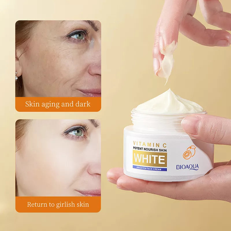 Crema vitamina C white Bioaqua- 50% DESCUENTO