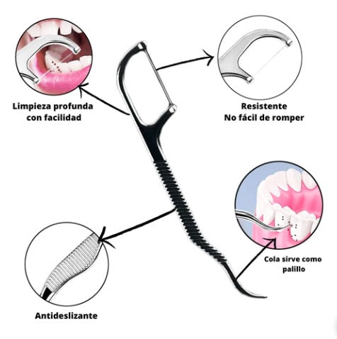 KIT LIMPIEZA DENTAL EN ACERO INOXIDABLE - 50% DESCUENTO