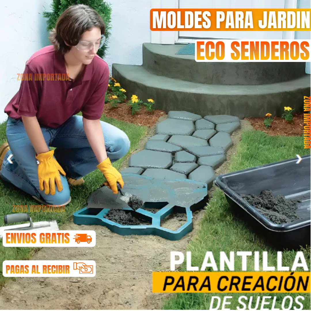 MagicFloor - Molde Reutilizable para Pisos con Diseño Profesional (TIK)