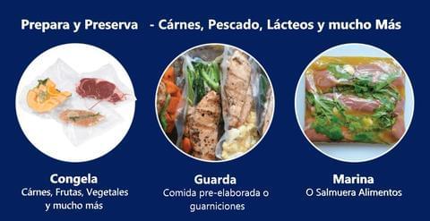BOLSAS SELLADORAS AL VACIO PARA CONSERVAR ALIMENTOS