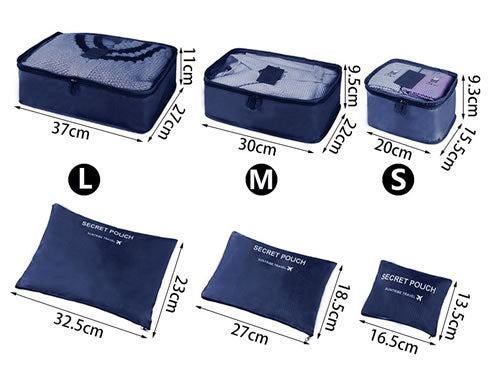 Kit organizador viajero