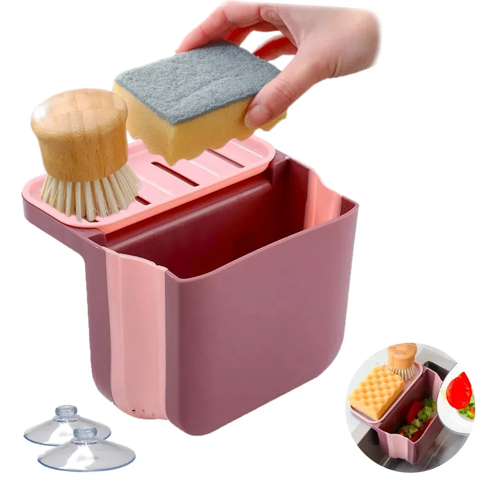 Organizador y Escurridor para lavaplatos plegable