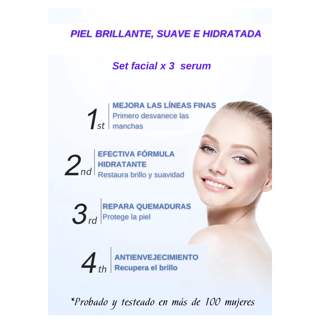 NUEVO KIT COMPLETO REJUVENECEDOR (Vitamina C+Retinol+ Acido Hialuronico)