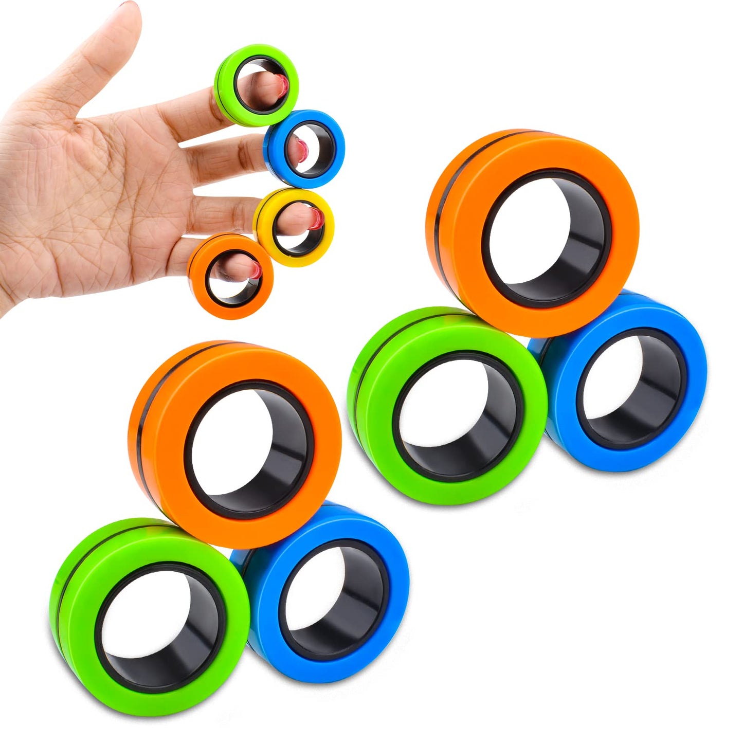 JUEGO X3 ANILLOS MAGNETICOS ANTIESTRES