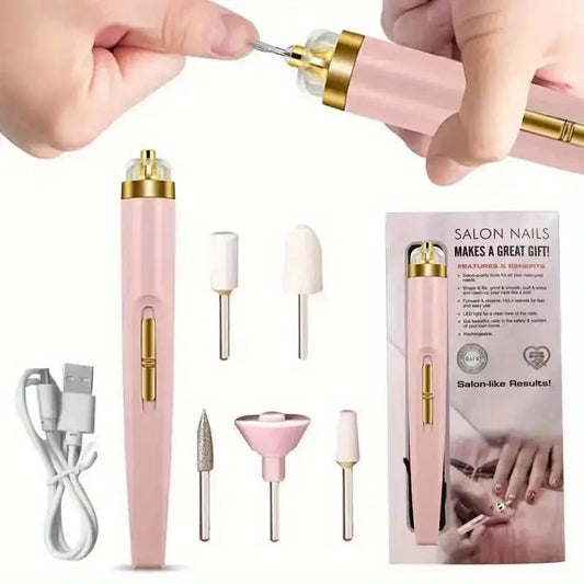 Kit Pulidor de Uñas Eléctrico – Brillo y Perfección Profesional en Segundos 🔥