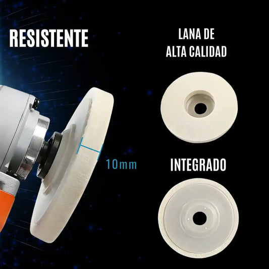 Pack de 3 Discos Pulidores: Brillo Profesional en Segundos, Sin Esfuerzo