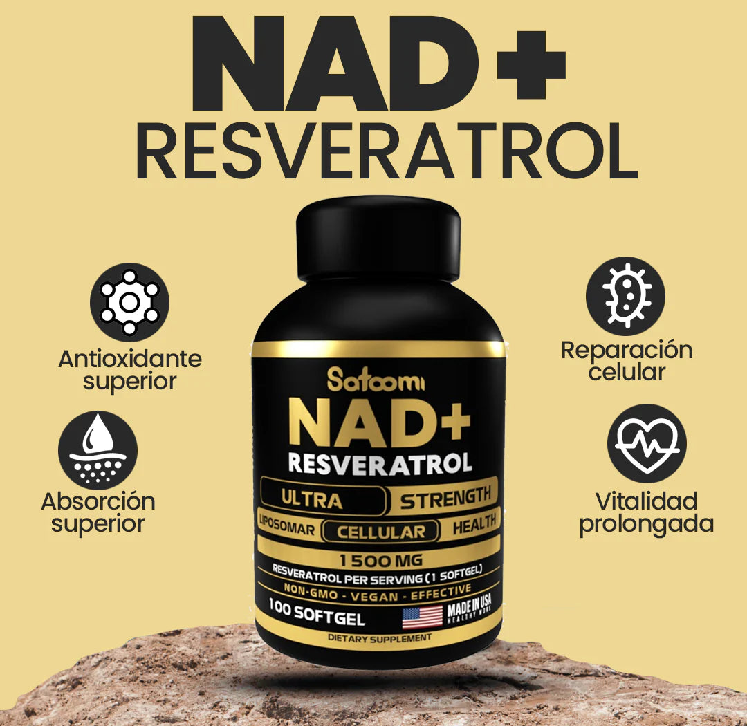 Resveratrol Satoom 1500 MG 100 Cápsulas - 50% DESCUENTO HOY