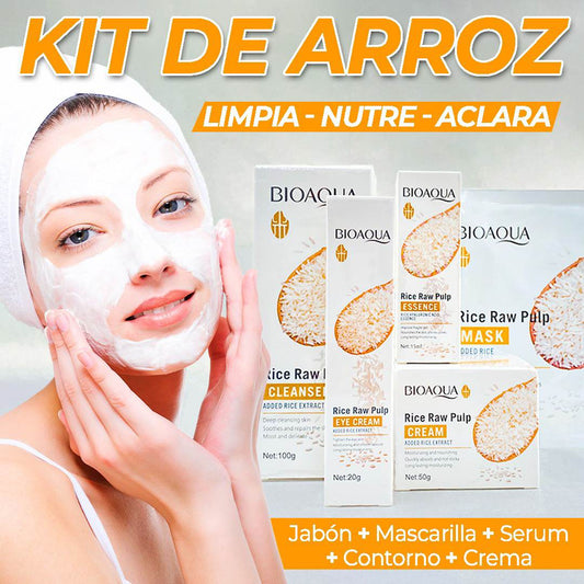 KIT ACLARANTE X5 PRODUCTOS A BASE DE ARROZ