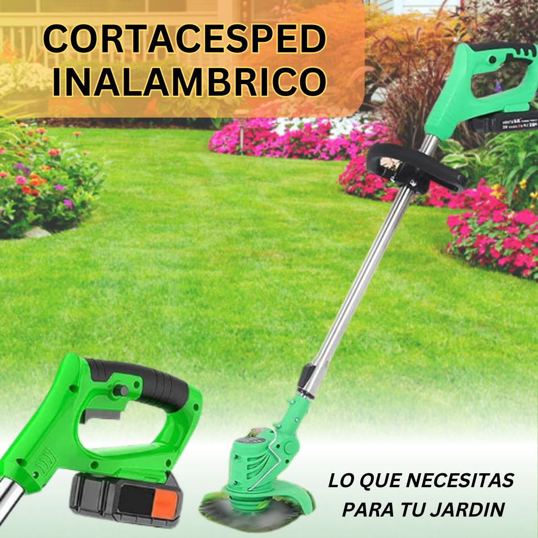 Cortadora de Césped Inalámbrica + 2 BATERÍAS - Potencia y Precisión Sin Cables