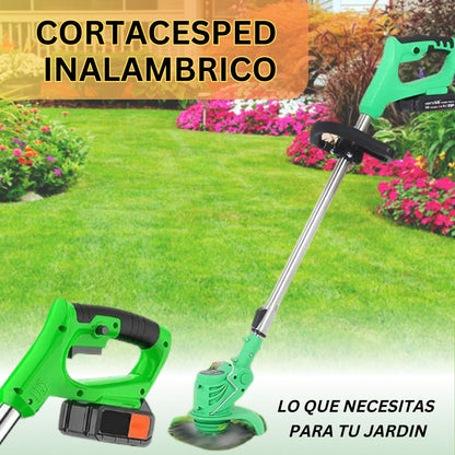 Cortadora de Césped Inalámbrica + 2 BATERÍAS - Potencia y Precisión Sin Cables