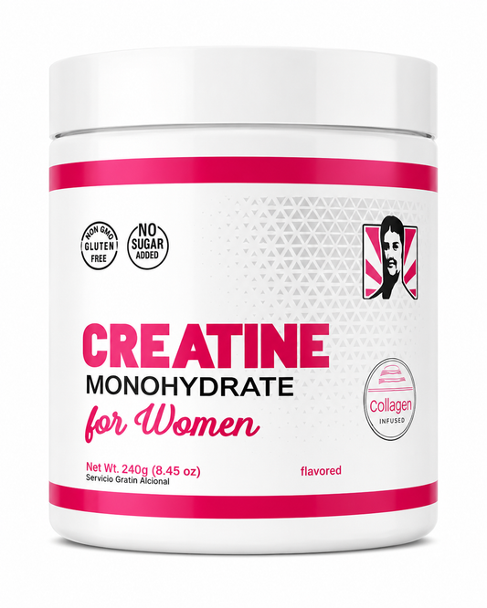 Creatina Monohidratada para Mujeres con Colágeno | Fuerza & Piel Radiante (240g)