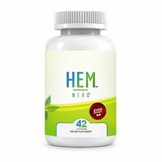 HEM Hero™ Extra Strength | Alivio Natural para las Hemorroides (42 Cápsulas)