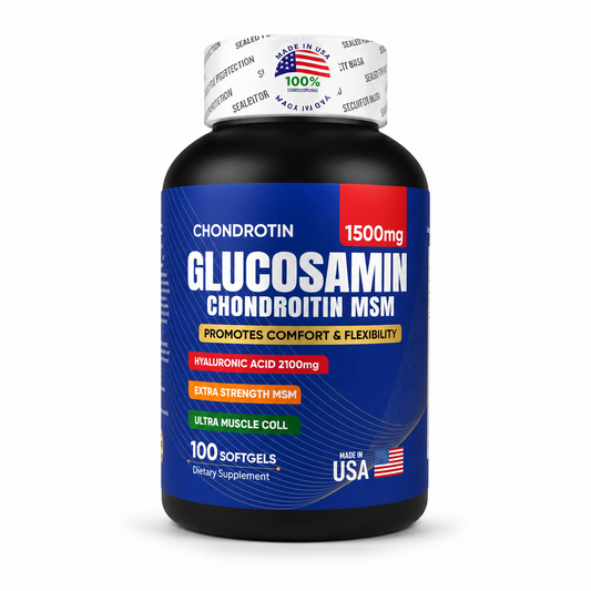Glucosamina + Condroitina + MSM 1500 mg | Movilidad y Flexibilidad