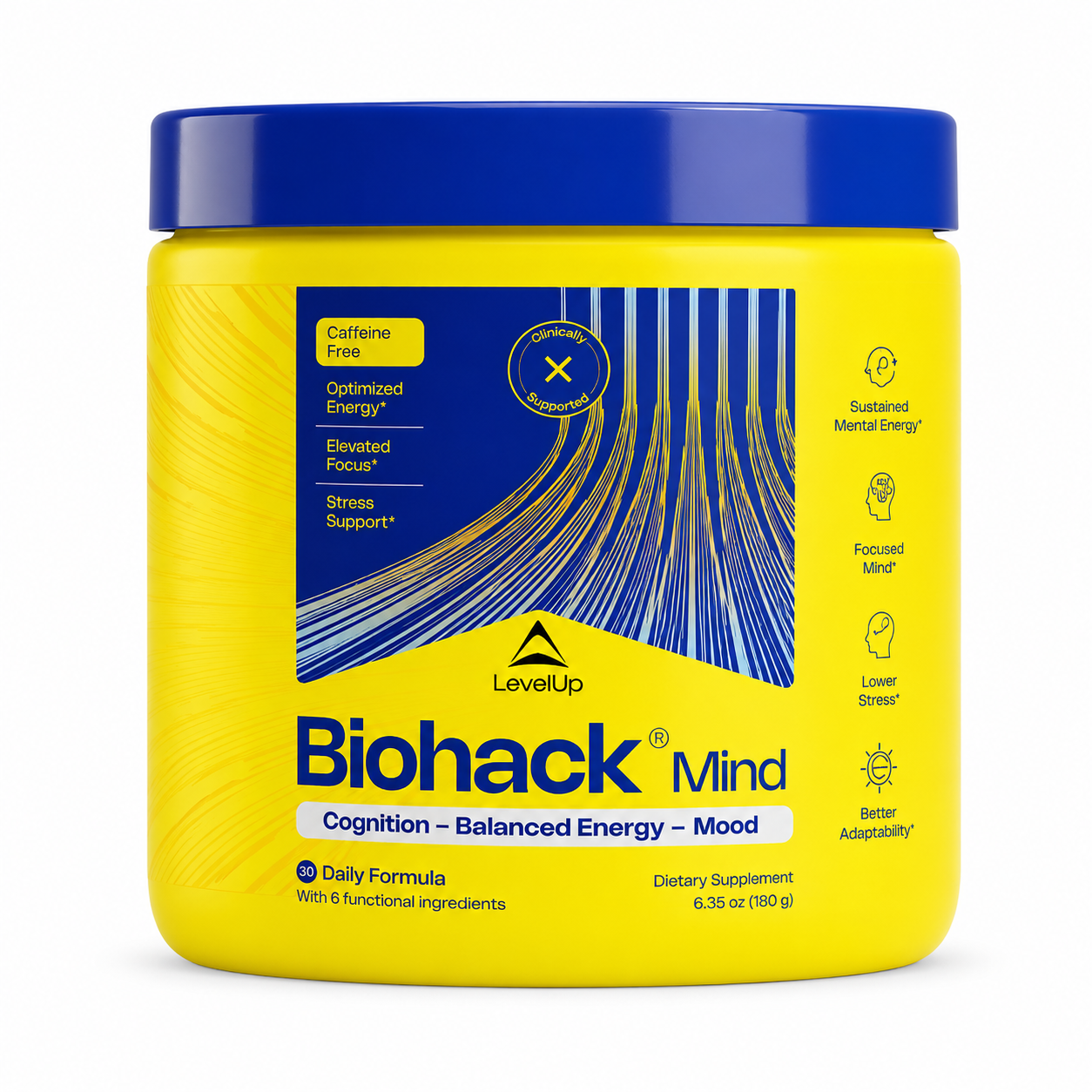 SUPLEMENTO CEREBRAL NOOTRÓPICO BIOHACK® MIND LEVEL UP