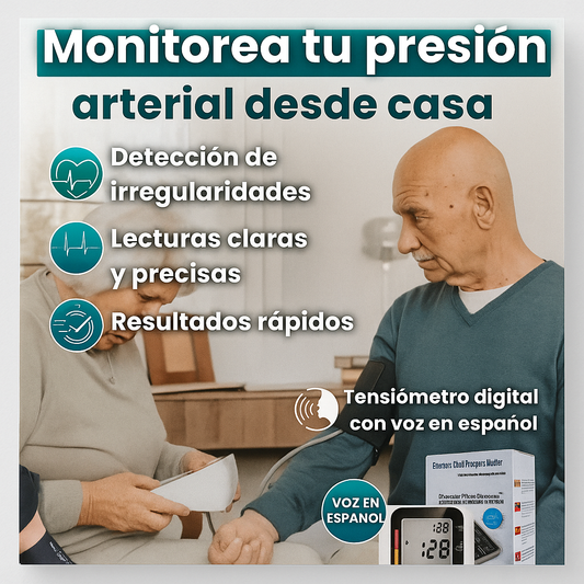 Tensiómetro Digital con Voz en Español - Envío gratis + Pago al recibir