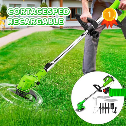 Cortadora de Césped Inalámbrica + 2 BATERÍAS - Potencia y Precisión Sin Cables