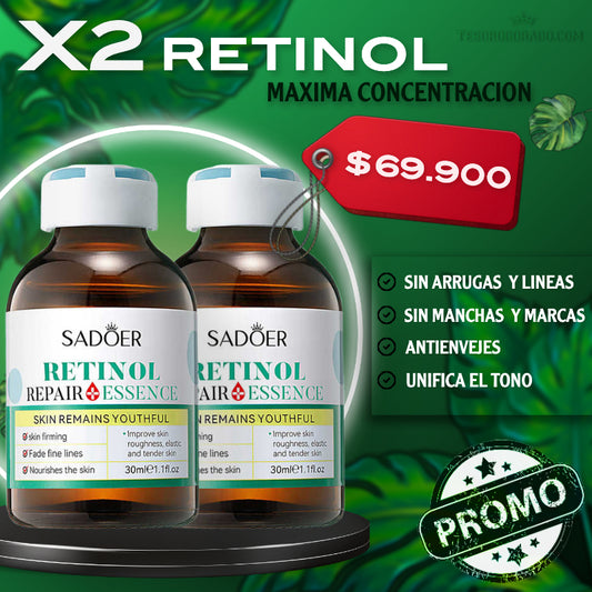 COMBO X2 SERUM CON RETINOL - PROMOCION 50%