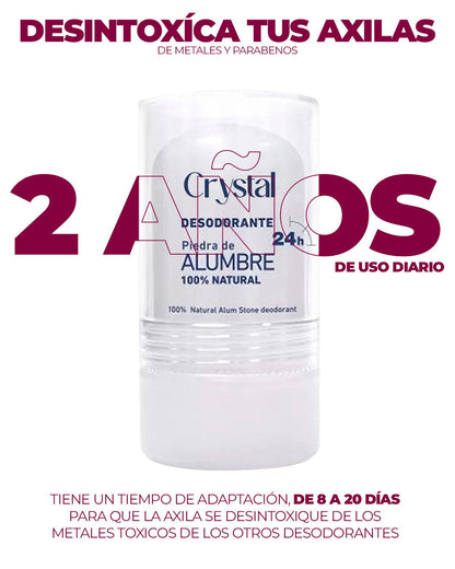 DESODORANTE PIEDRA DE ALUMBRE - 50% DESCUENTO HOY