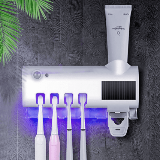 Esterilizador de cepillos y dispensador de crema dental - 50% DESCUENTO