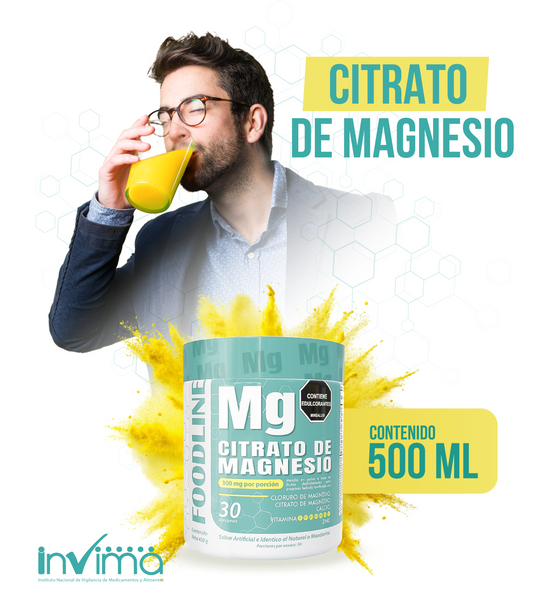 CITRATO DE MAGNESIO PREMIUM 500 ML - 50% DE DESCUENTO