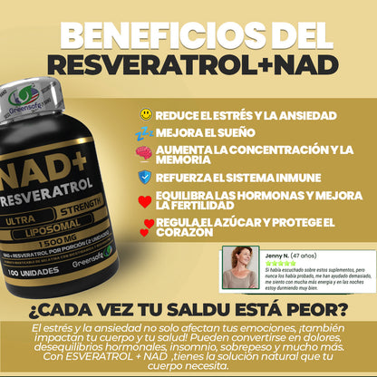 Resveratrol Satoom 1500 MG 100 Cápsulas - 50% DESCUENTO HOY