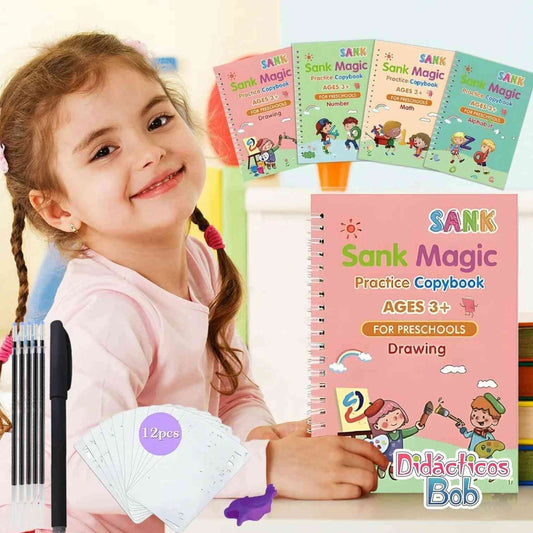 KIT X4 LIBROS MAGICOS DE CALIGRAFIA - 50% DESCUENTO