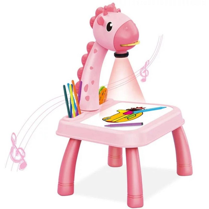 Mesa De Dibujo Para Niños Con Proyector Led