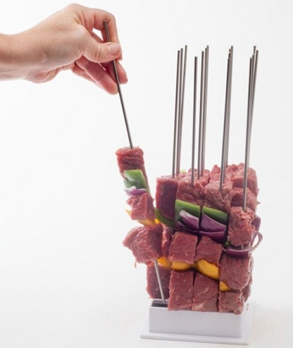 Máquina para hacer brochetas
