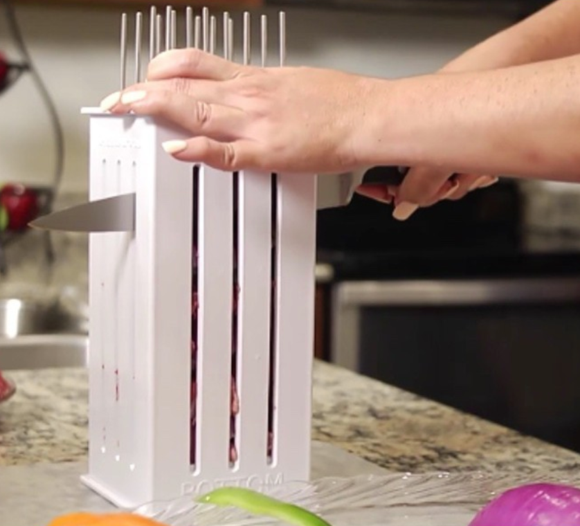 Máquina para hacer brochetas
