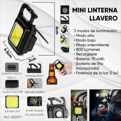 Mini linterna llavero